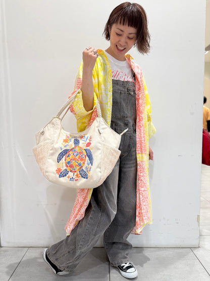 ストレッチ デニムオーバーオール　グレー