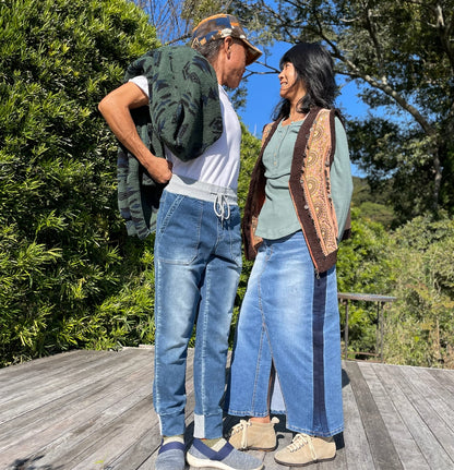 INDIMARK スウェットデニム ブルー