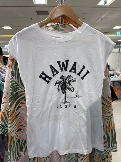 ハワイ パームツリー ショート丈Tシャツ