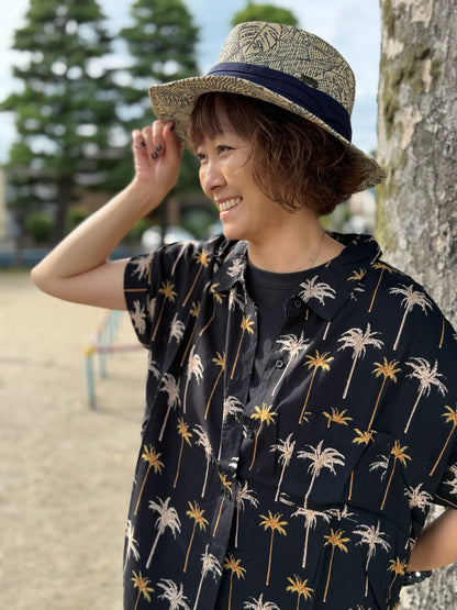 SunNSand モンステラプリントハット