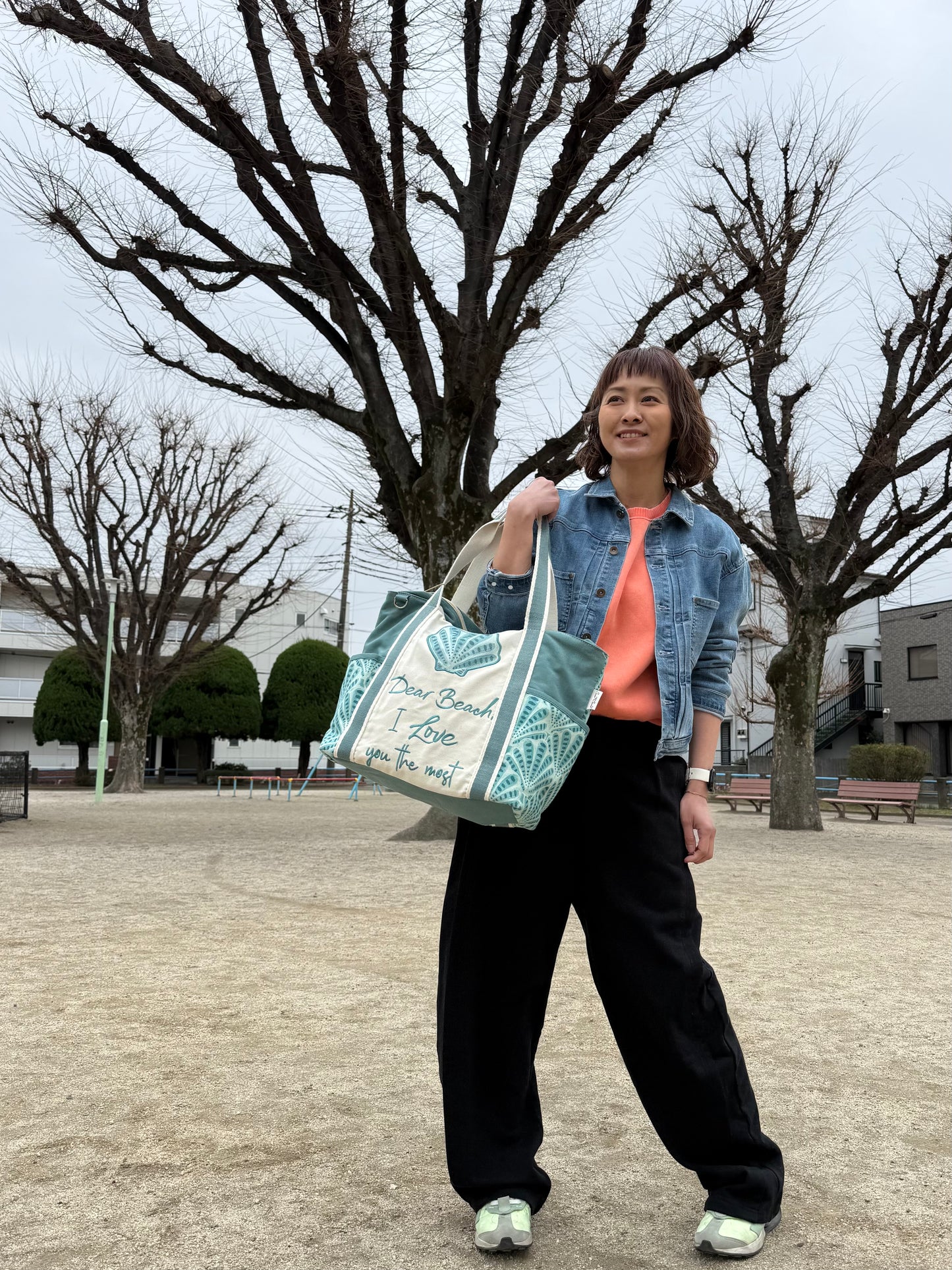 SunNSand シェル おさかなショルダートート（Pam Vale / Jewel Branding）