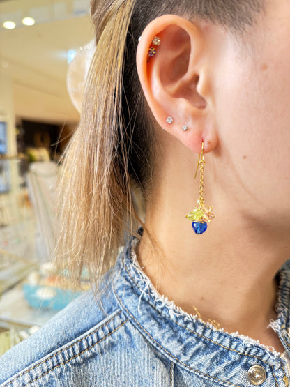 マチュピチュジュエリー ワイルドフラワーズ ピアス ブルー