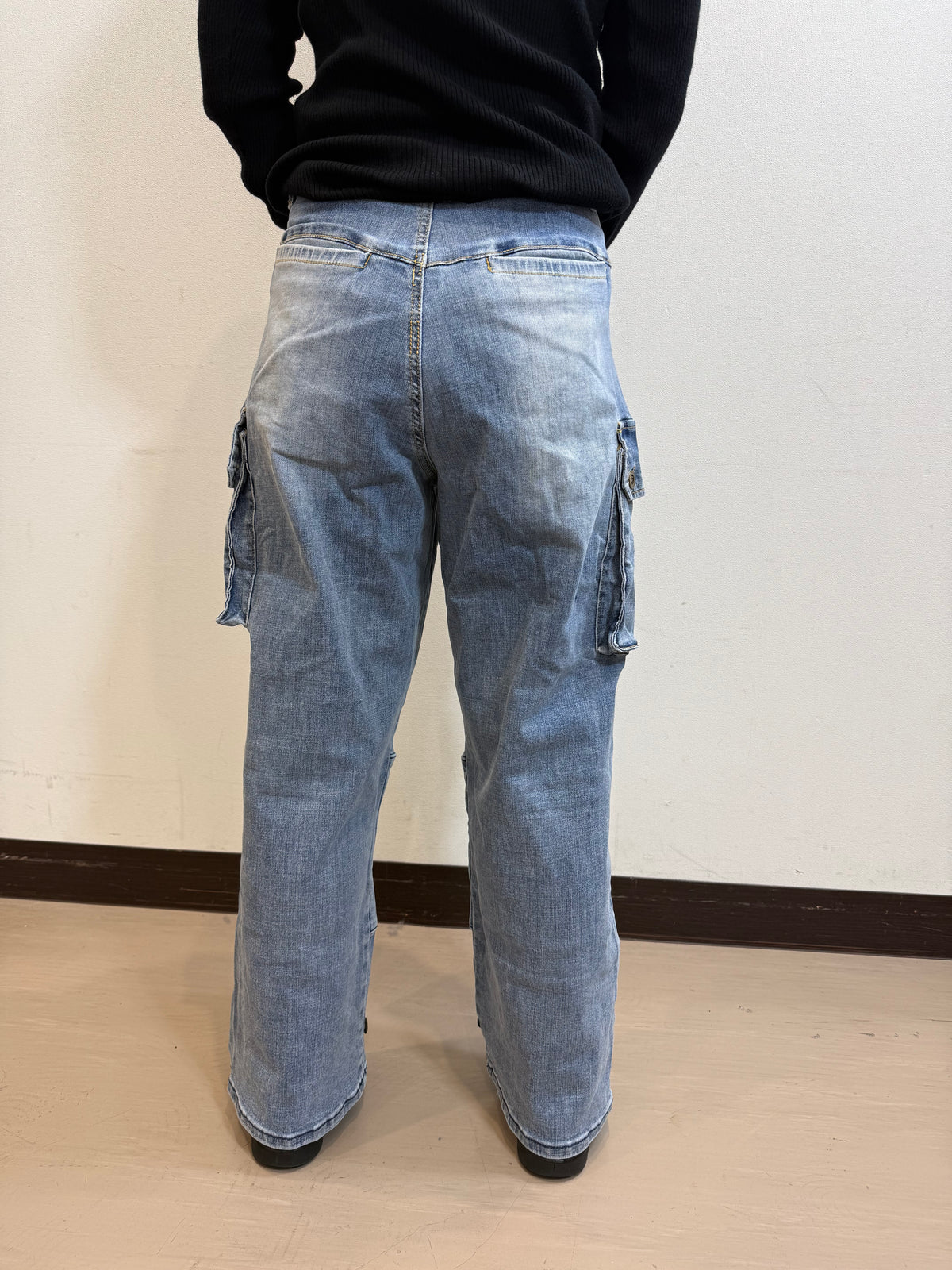 INDIMARK ジーンズ カーゴパンツ ブリーチ WJ089