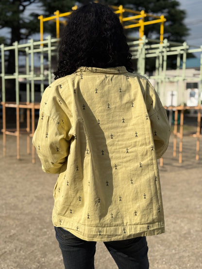 BAD ストーンウォッシュプリントジャケット