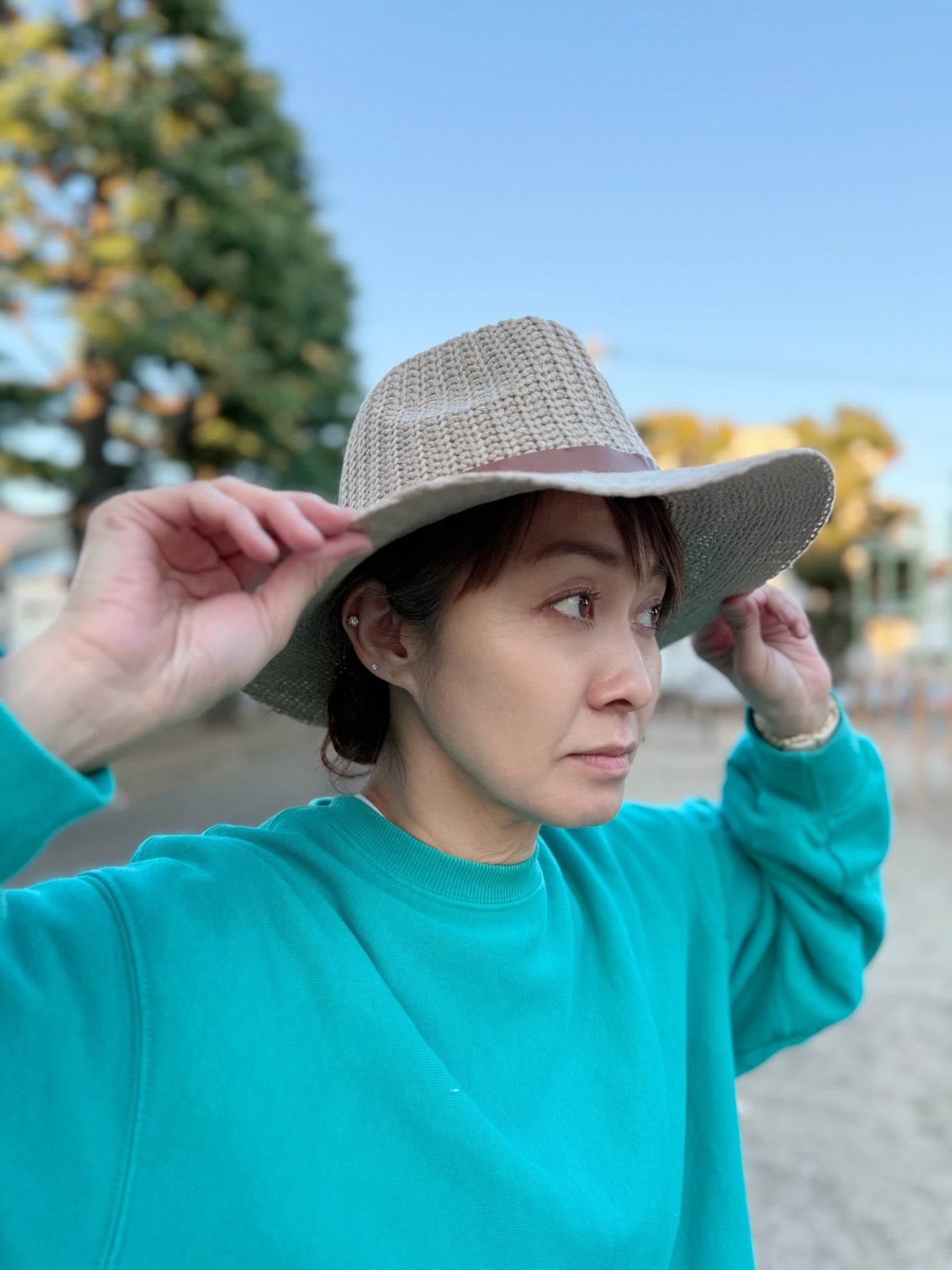 ADORA ファブリックサファリハット