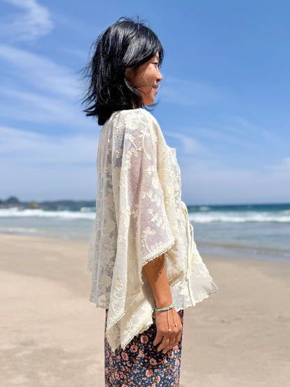 LOVESTITCH   レースシアー キモノ カバーアップ