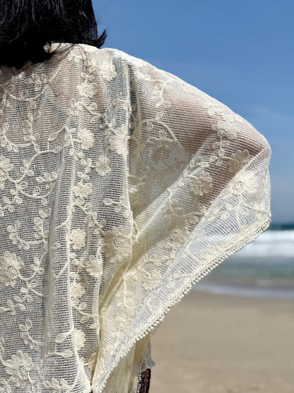 LOVESTITCH   レースシアー キモノ カバーアップ