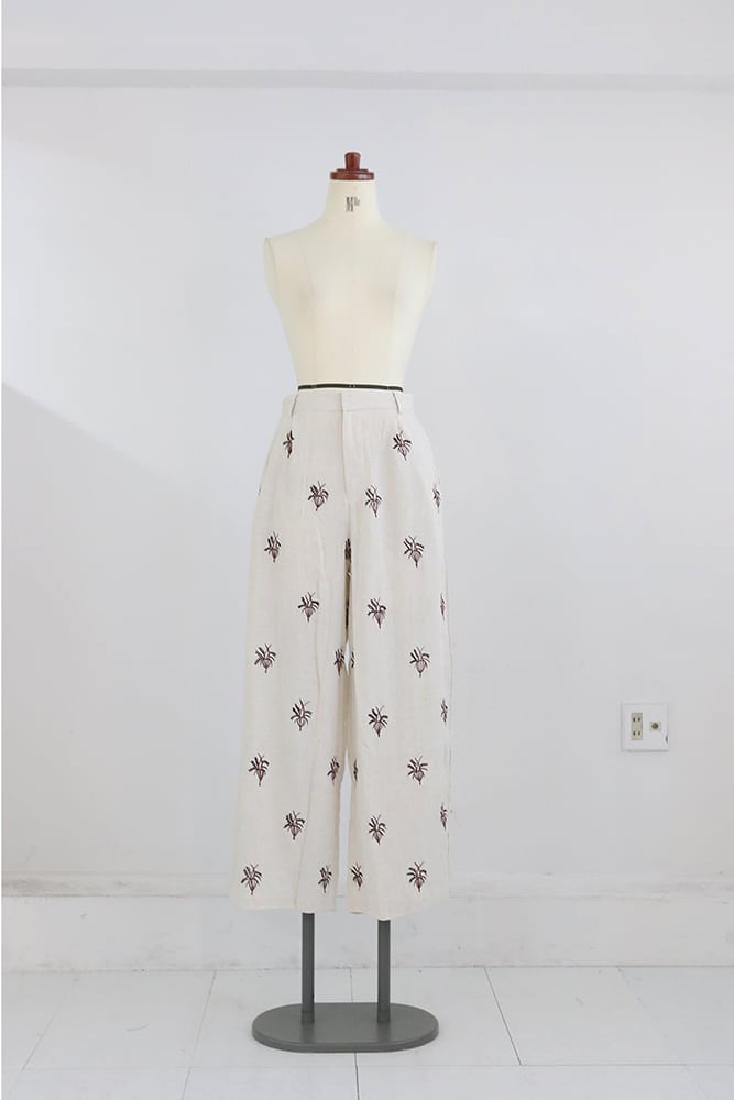 BAD 刺繍ロングパンツ