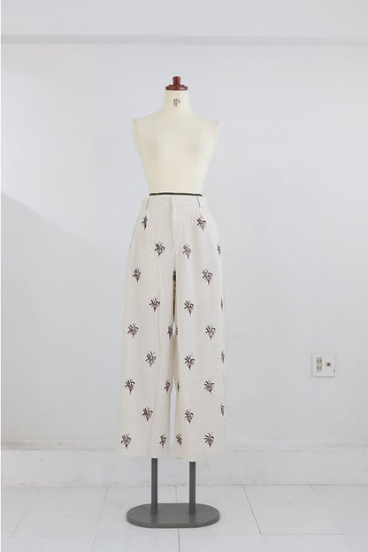 BAD 刺繍ロングパンツ
