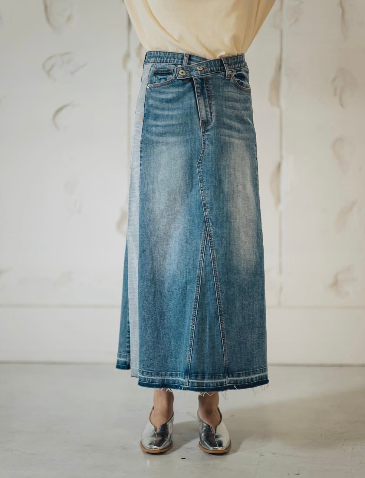 INDIMARK クロスウエスト 切替パネルスカート WJ217