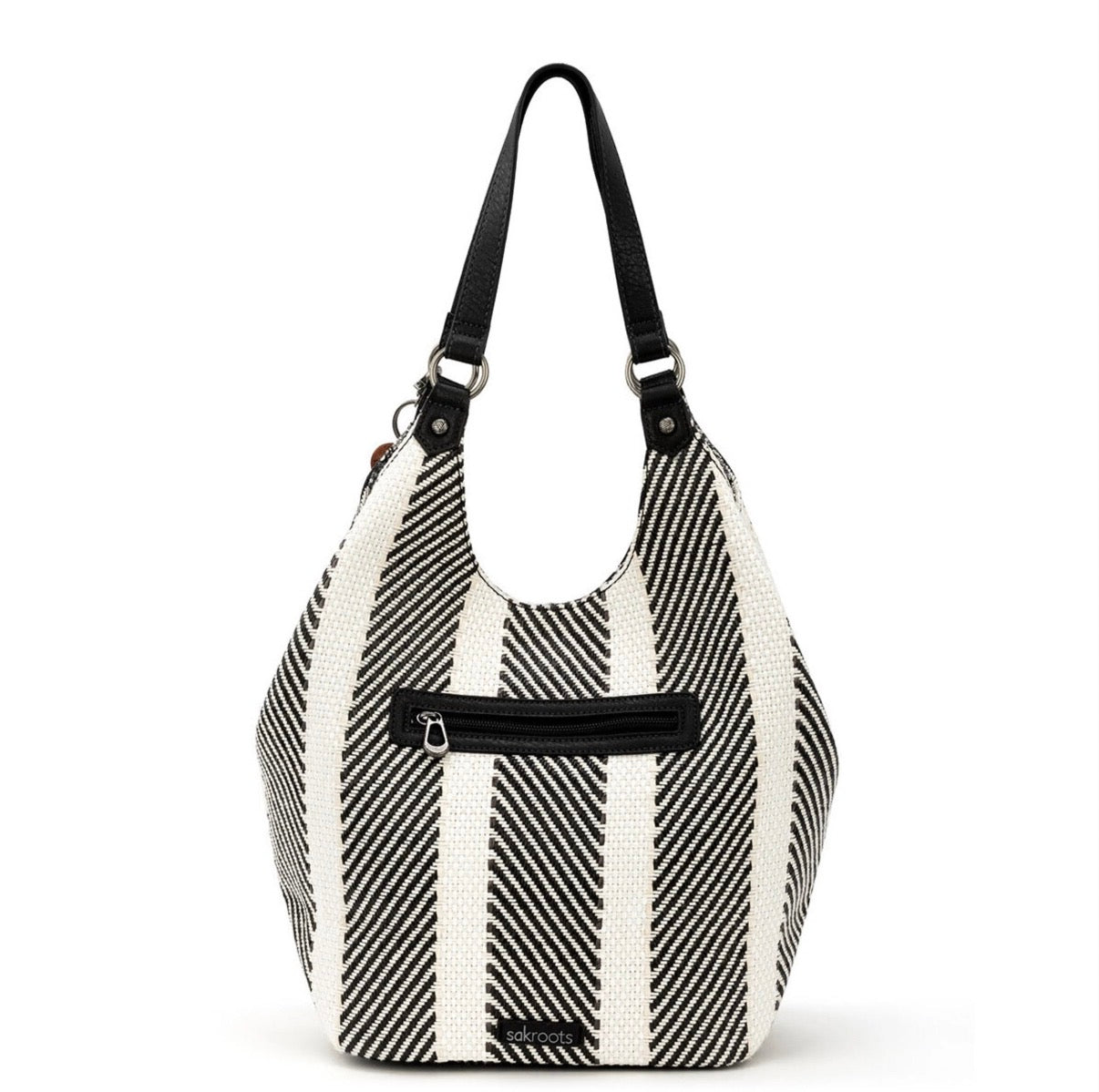 sakroots ローマショッパー トートバッグブラック＆ホワイト　SFD WVN