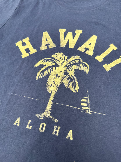 ハワイ パームツリーTシャツ ネイビー SALE 50%オフ