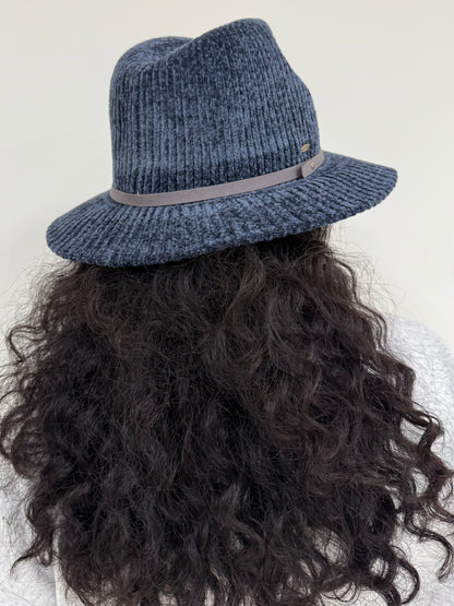 ADORA コーデュロイ風サファリハット ネイビー