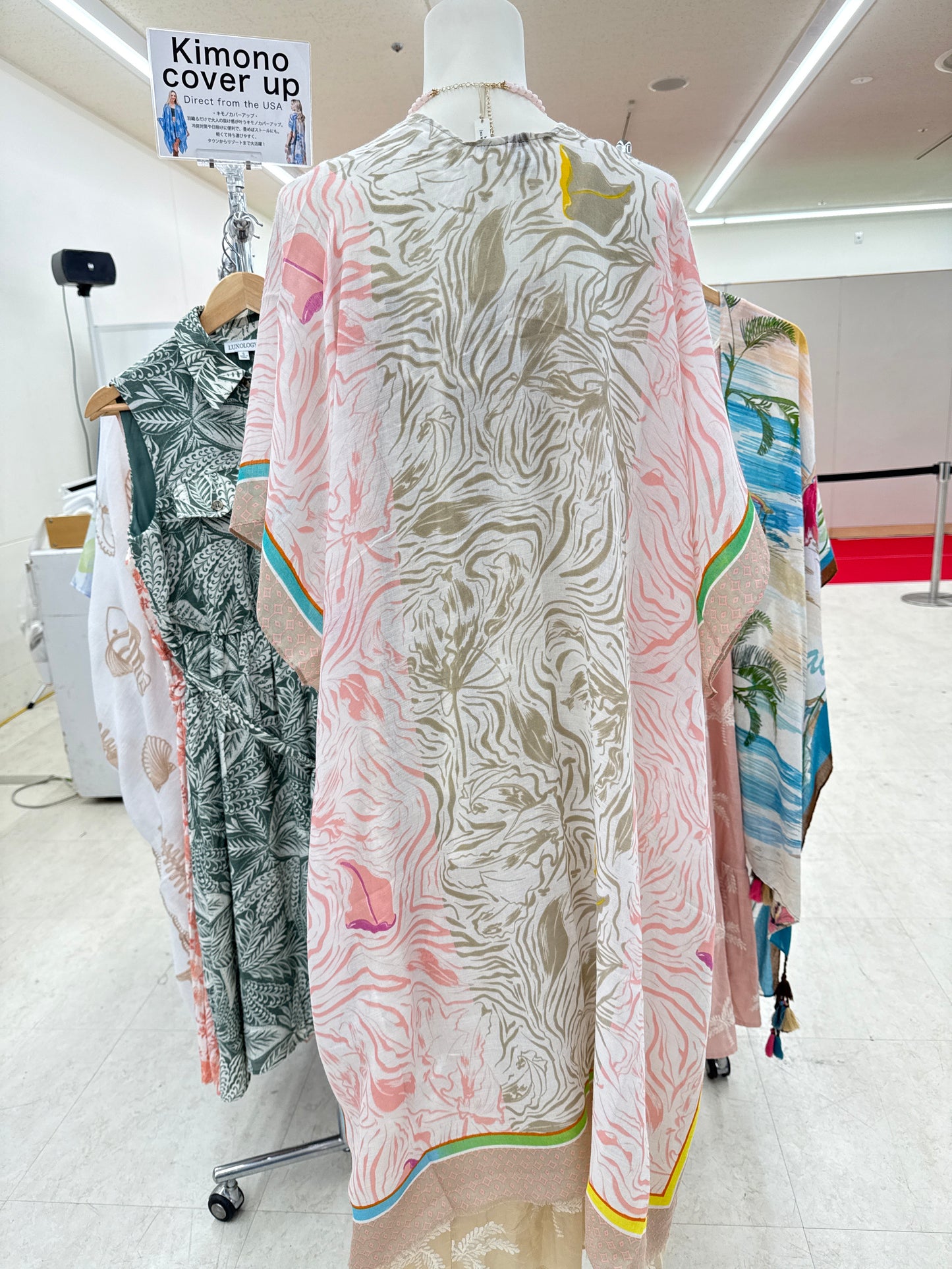 シャドーフローラル キモノカバーアップ