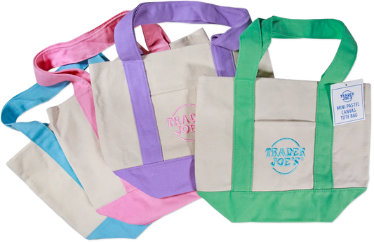 【オンライン限定販売】Trader Joe’s ミニキャンバストートバッグ｜パステル