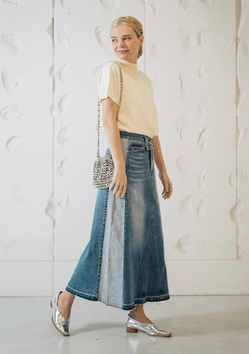 INDIMARK クロスウエスト 切替パネルスカート WJ217