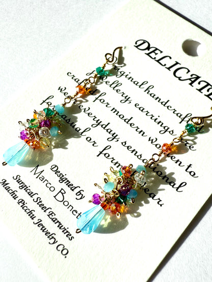 マチュピチュジュエリー デリケート ピアス マルチカラー