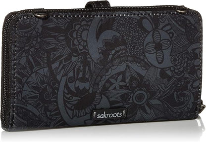 Sakroots スマホショルダーウォレット横長 BLACK SD