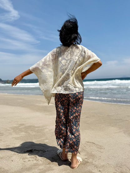 LOVESTITCH   レースシアー キモノ カバーアップ