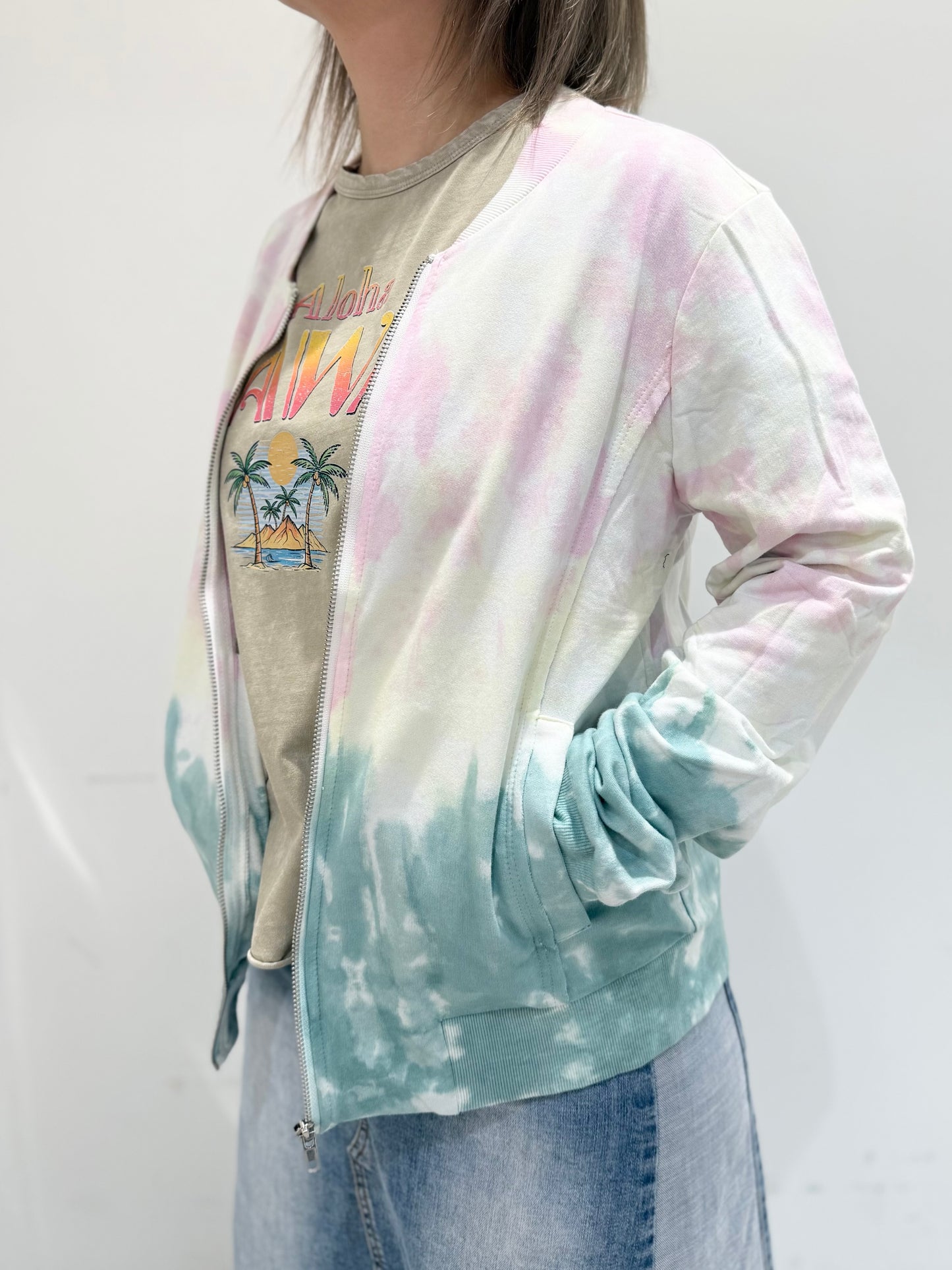 タイダイジップアップジャケット