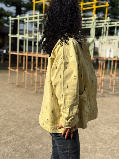 BAD ストーンウォッシュプリントジャケット