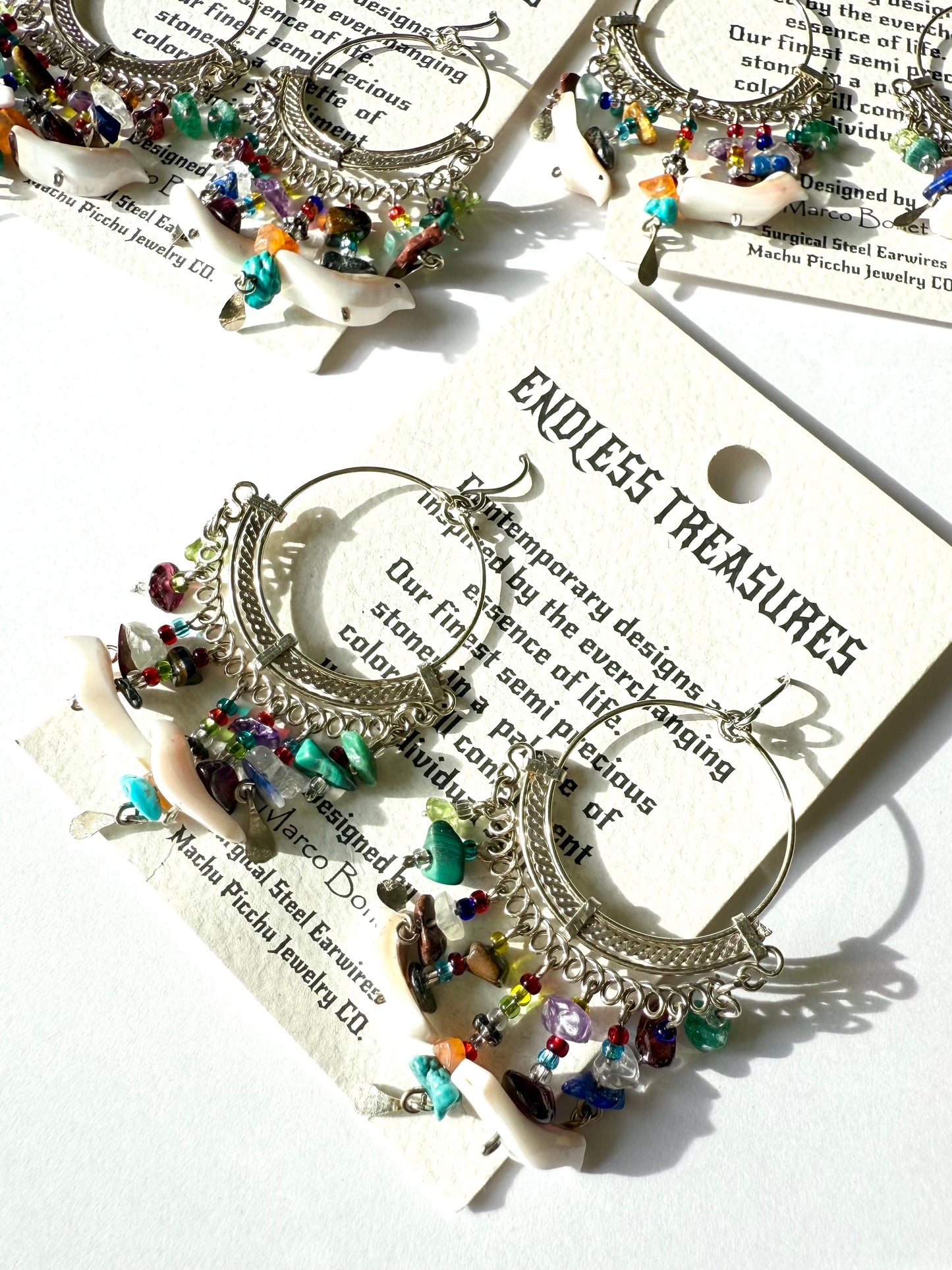 マチュピチュジュエリー エンドレストレジャーズ ピアス マルチストーン