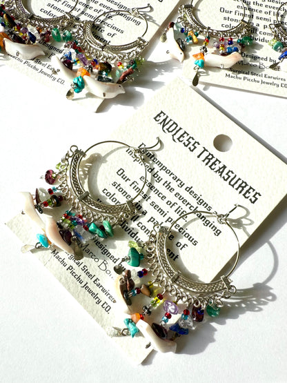 マチュピチュジュエリー エンドレストレジャーズ ピアス マルチストーン
