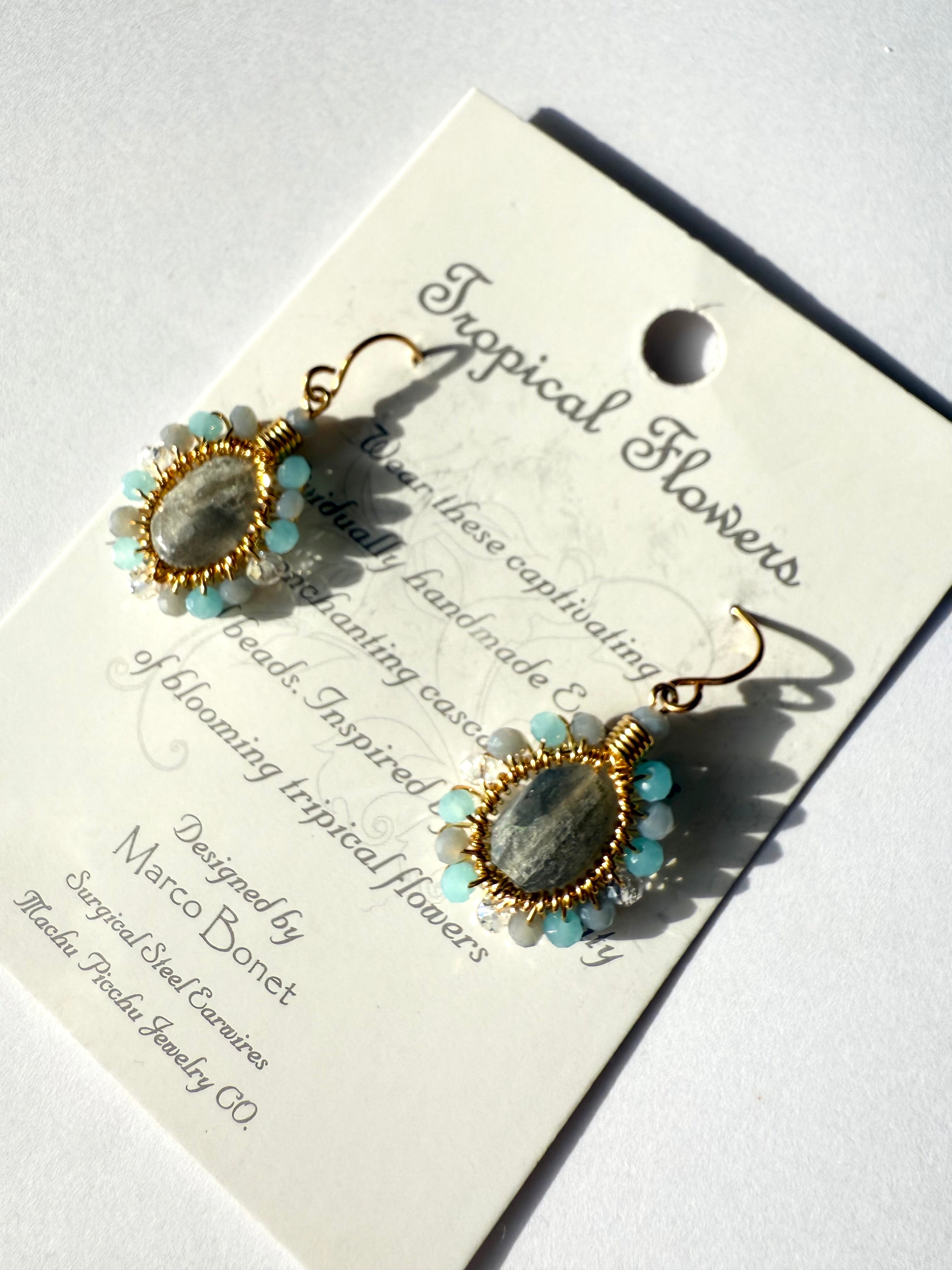 マチュピチュジュエリー Tropical Flowers｜ラブラドライト