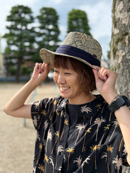 SunNSand モンステラプリントハット