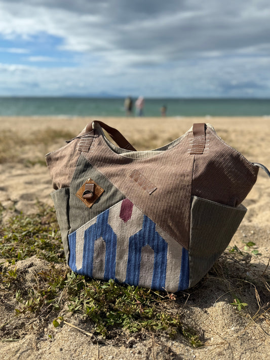 SunNSand Cargoit  ラージトートバッグ オルテガ柄 SALE 50%オフ