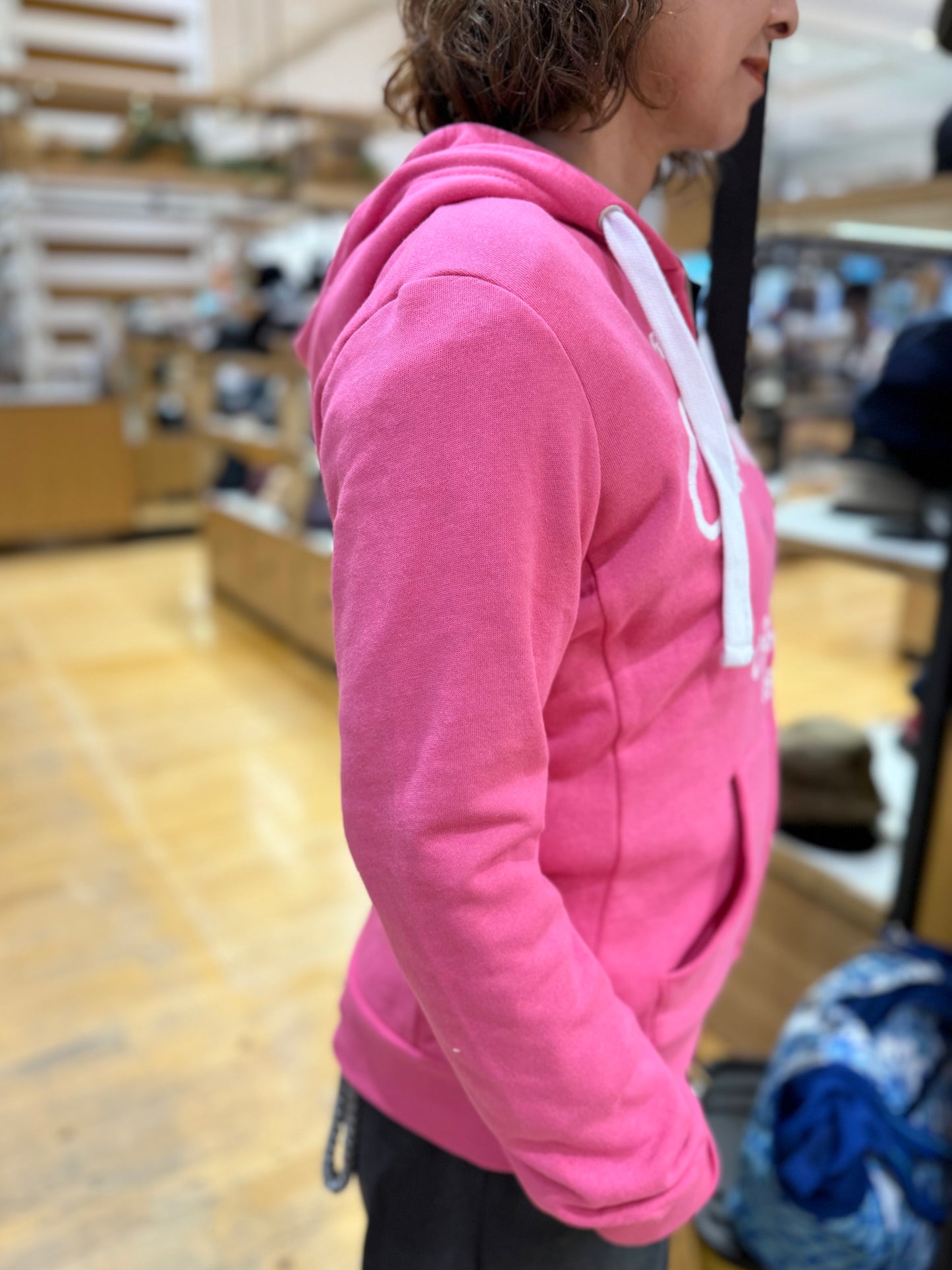 フリースジップアップフーディー カリフォルニアベア バブルガムピンク