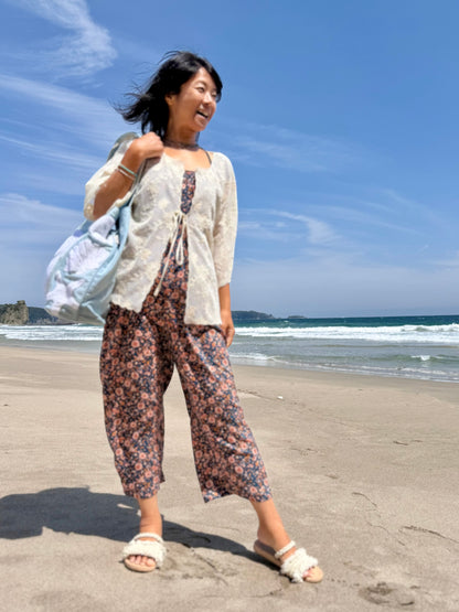 SunNSand パステルカラー シェル トートバッグ