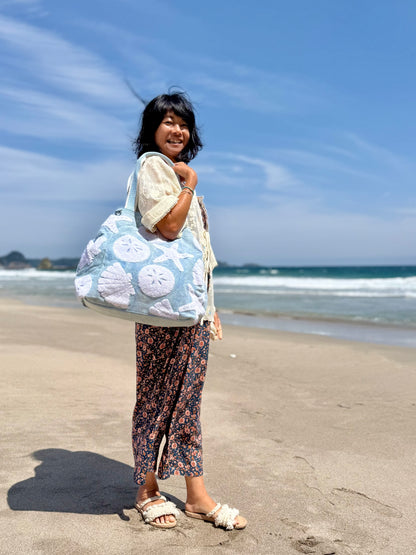 SunNSand パステルカラー シェル トートバッグ