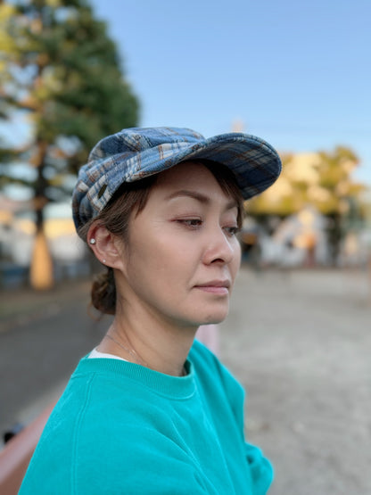 ADORA ニュースボーイ チェック柄キャスケット