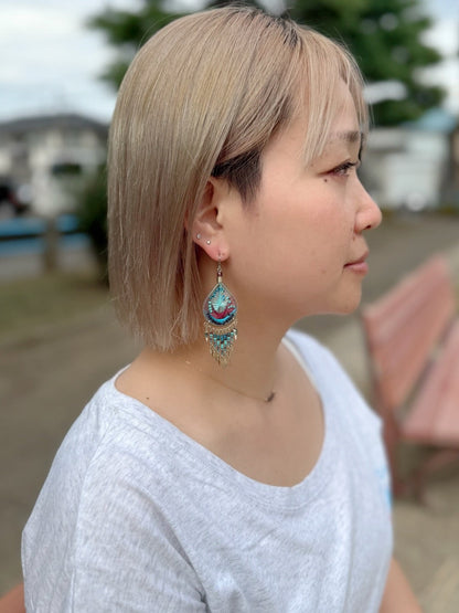 マチュピチュジュエリー マーメイド　ダングルピアス