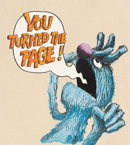 OUT OF PRINT セサミストリート グローバー The Monster at the End of This Book トートバッグ