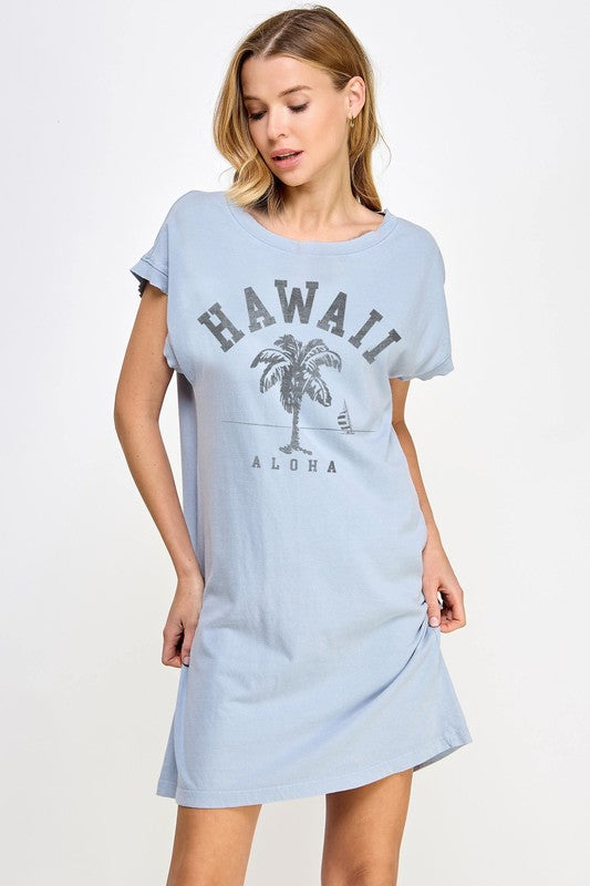 ハワイ パームツリー Tシャツワンピ