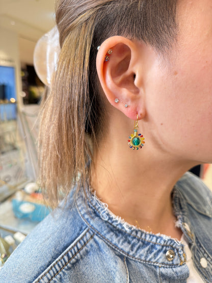 マチュピチュジュエリー ワイルドフラワーズ ピアス ブルー