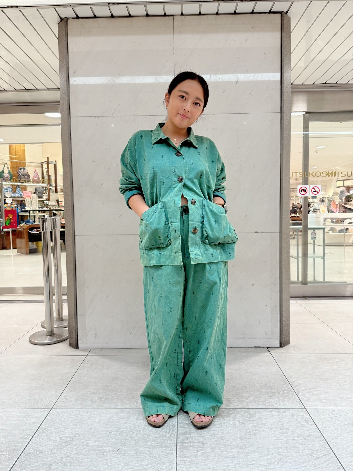 BAD ストーンウォッシュプリントジャケット