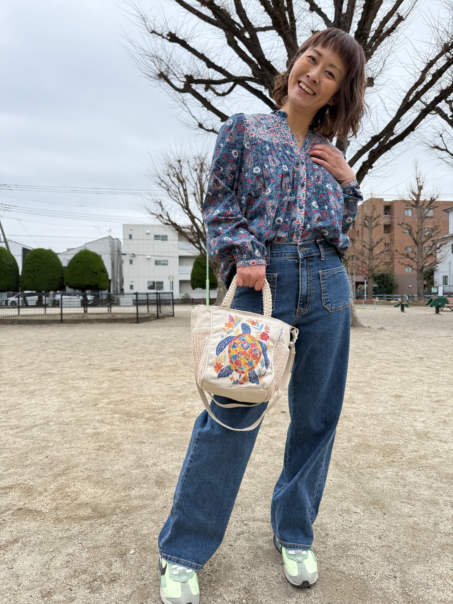 SunNSand マクラメウミガメ 2Wayミニバッグ