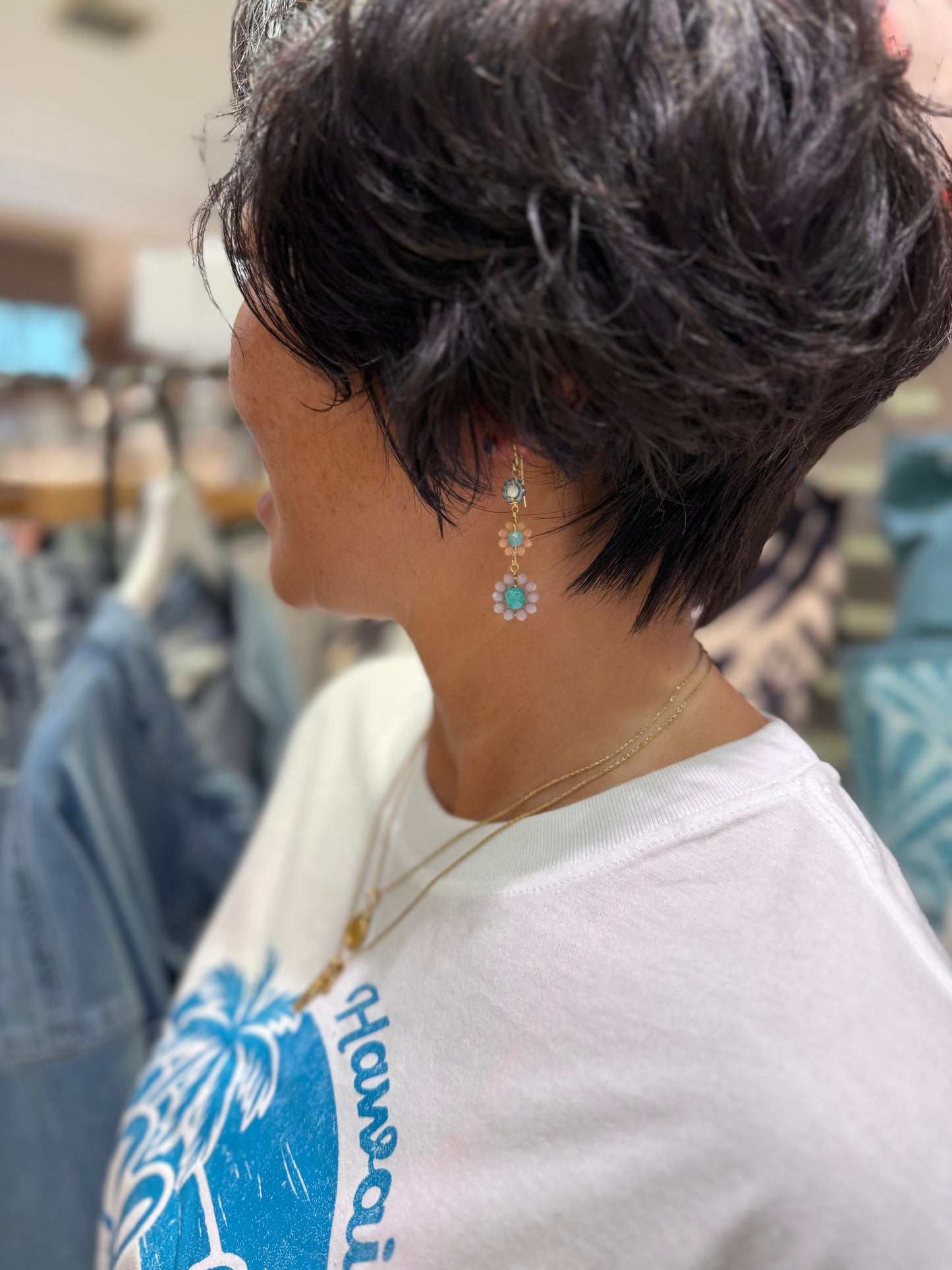 アロハ サンセットコースト ショート丈Tシャツ