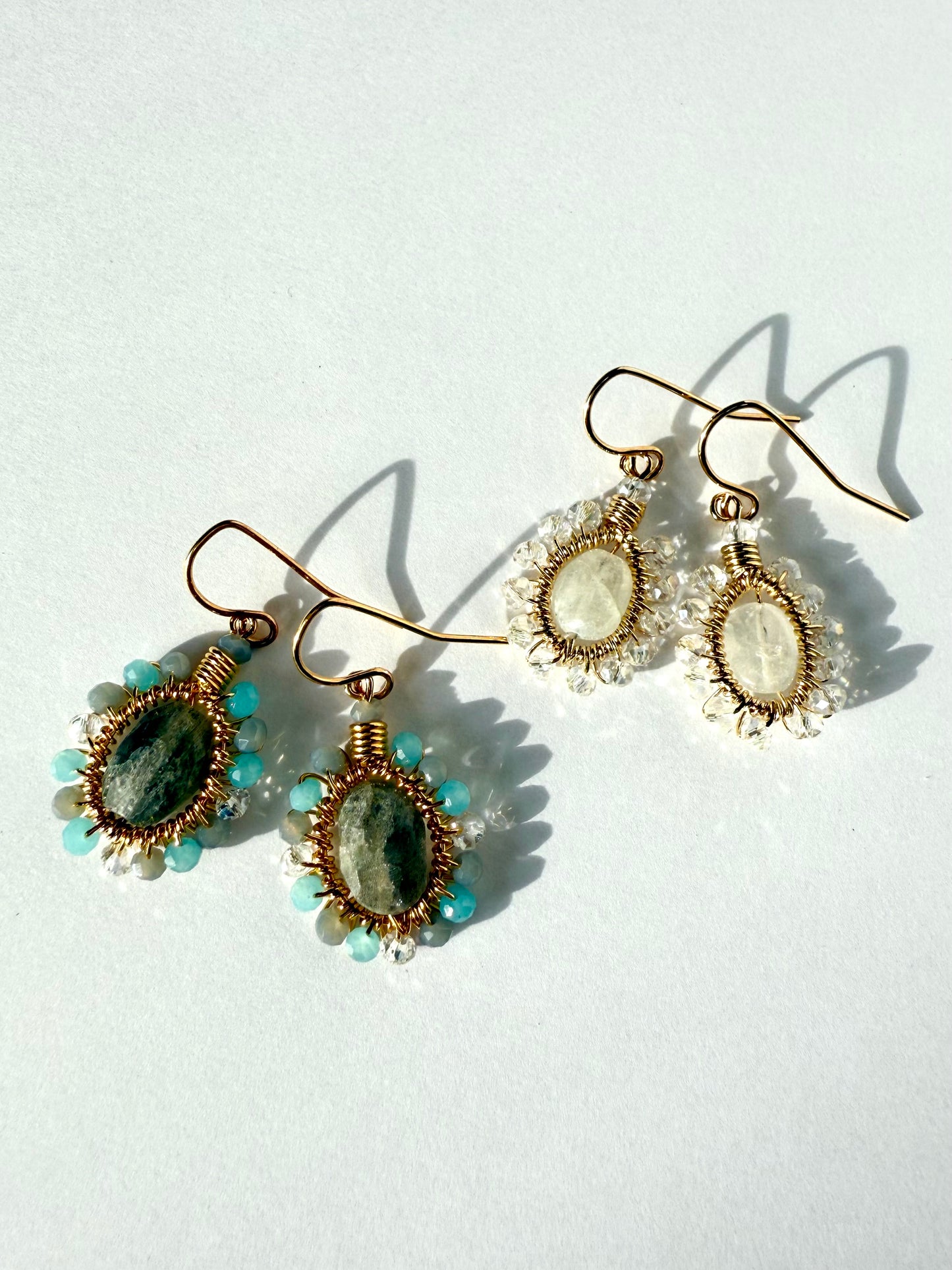 マチュピチュジュエリー トロピカルフラワーズ ピアス ラブラドライト