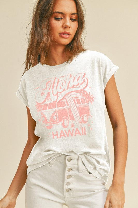 アロハバス フレンチスリーブTシャツ