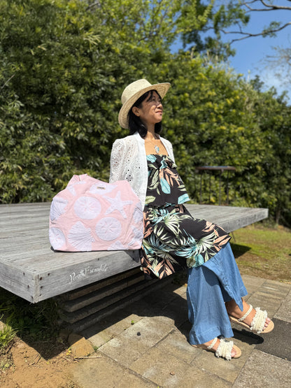 SunNSand パステルカラー シェル トートバッグ
