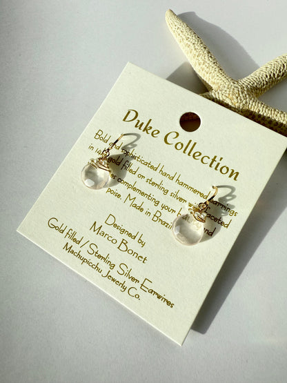 マチュピチュジュエリー【 ローズクォーツ＆淡水パール/14kgf】ピアス