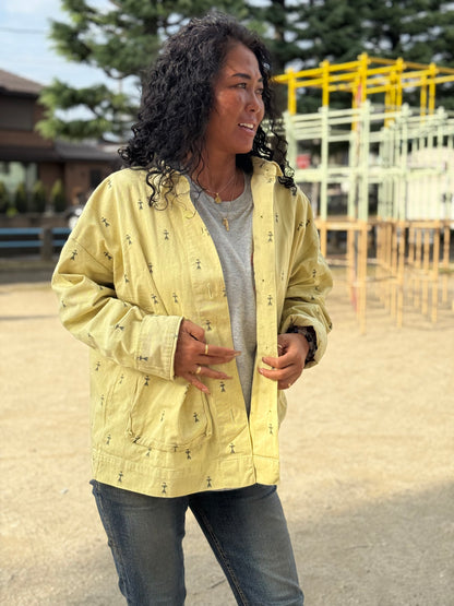 BAD ストーンウォッシュプリントジャケット