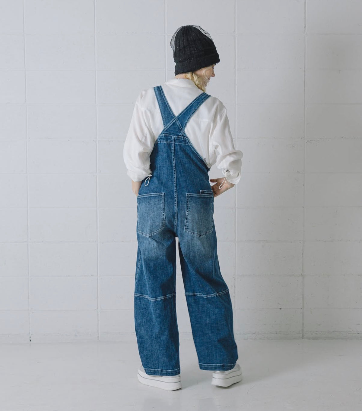 INDIMARK カーブラインサロペット ベーシックブルー WJ255