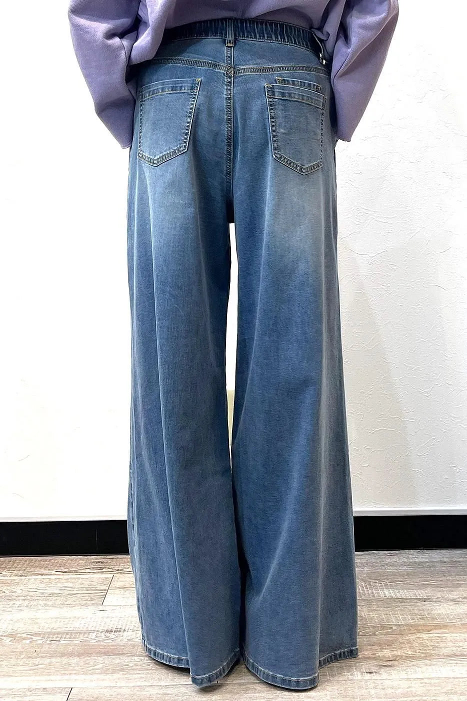 INDIMARK リリース ワイドデニム ブリーチ WJ232