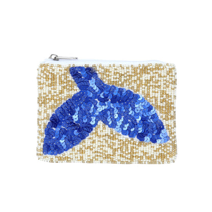 ホエールテール ビーズミニポーチ