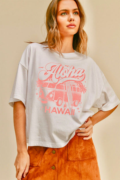 アロハバス ショート丈Tシャツ